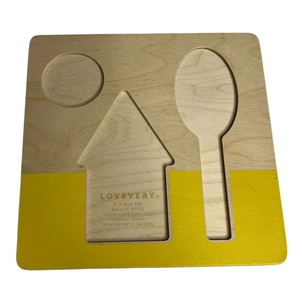 Lovevery Double-Sided Sunny Day Puzzle From The Helper Play Kit Montessori Toy
